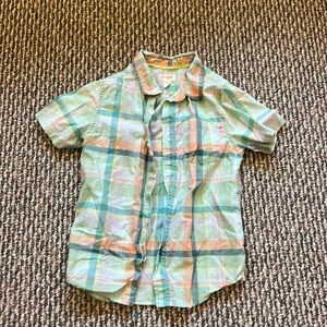 Cat & Jack Boy's Short Sleeve Button Down Shirt 6/7